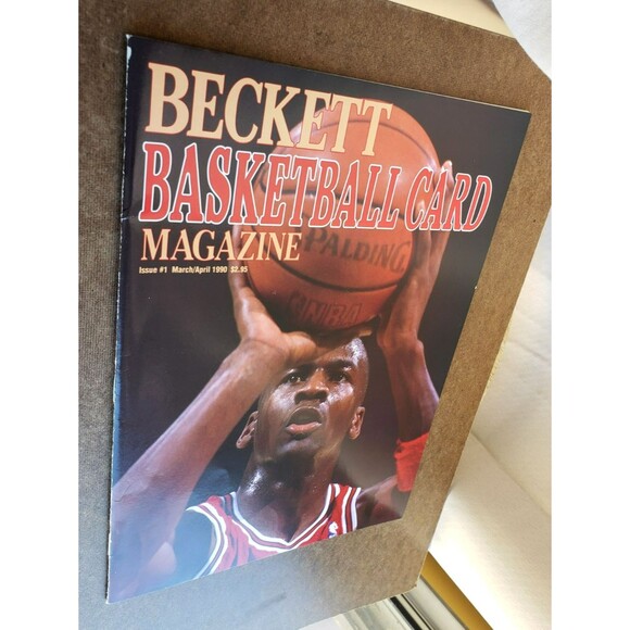 VTG 1990 Beckett MICHAEL JORDAN Basketball Card Magazine Premier Issue #1 SHARP! - Picture 4 of 14